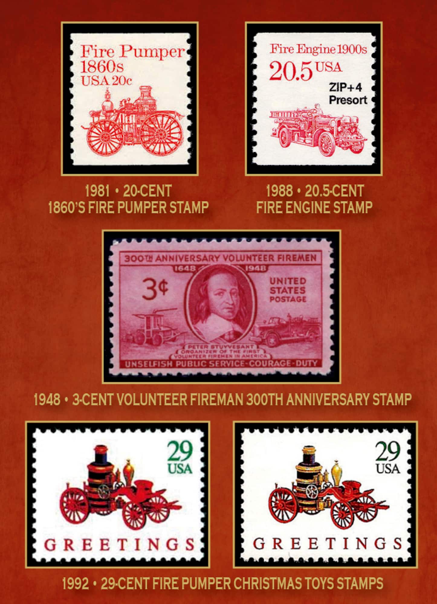 Fireman Stamp Collection